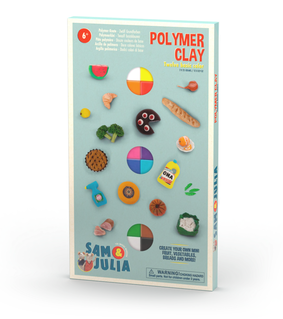 Polymer Clay - Set of 12 basic colours