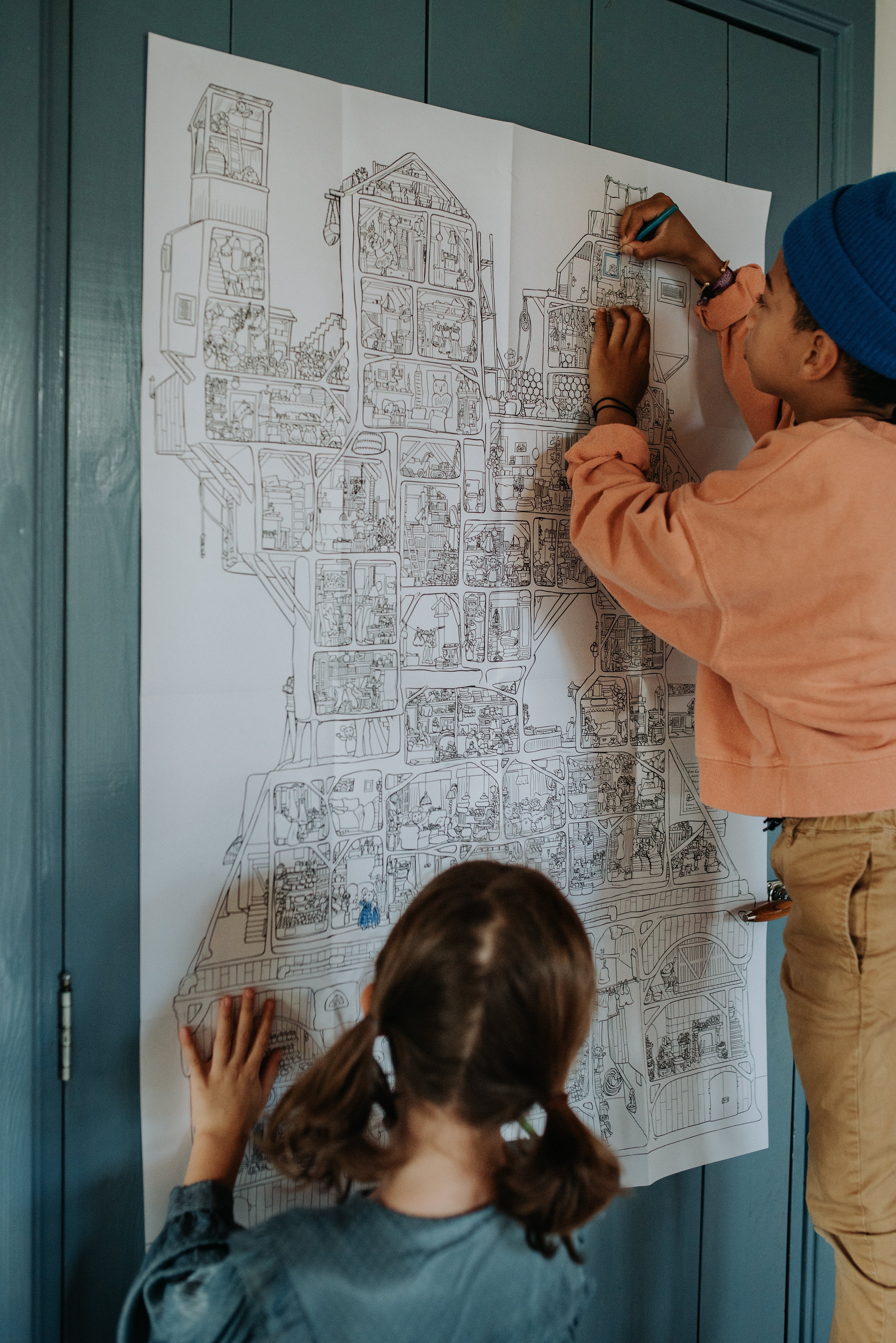 Mouse Mansion Colouring Poster