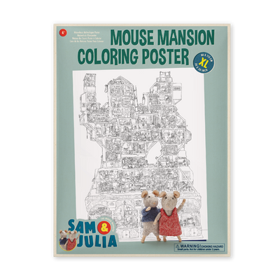 Mouse Mansion Colouring Poster