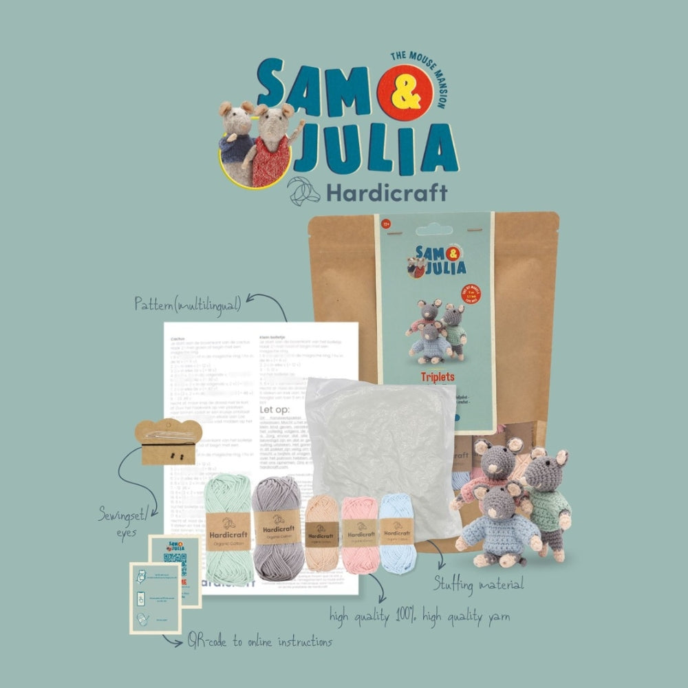 Crochet Kit - The Triplets