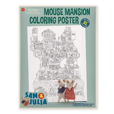 Mouse Mansion Colouring Poster