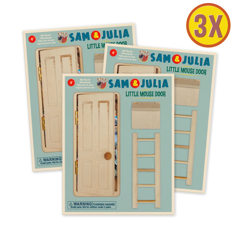 3x Little Mouse Door Bundle